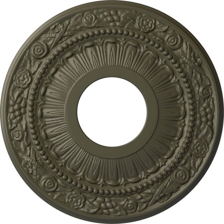 Ekena Millwork Nadia Ceiling Medallion (Fits Canopies up to 4 7/8"), 12 1/8"OD x 3 5/8"ID x 7/8"P, Witch Hazel CM12NAWHF